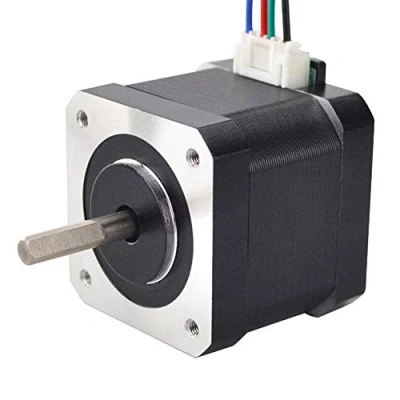 Image de STEPPERONLINE Nema 17 Moteur pas a Bipolaire 45Ncm 1.5A 42x42x39mm 4 Fils with 1m Câble &amp; Connecteur pour Axe XYZ, Imprimante 3D, Machine CNC