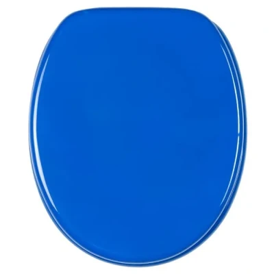 Image de Abattant WC frein de chute soft close Finition haute qualité Fixation facile Bleu
