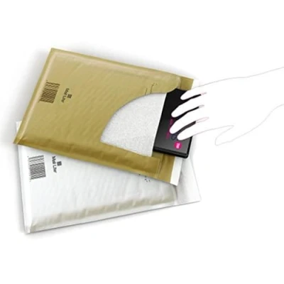 Image de Mail Lite Lot de 100 Enveloppes à bulle D/1 180 x 260 mm Blanc