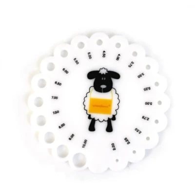 Image de Scheepjes Compact Blanc (2.00 10.00mm) Tricot Aiguille Jauge Accessoire pour Artisanat Projets 1 Pièce