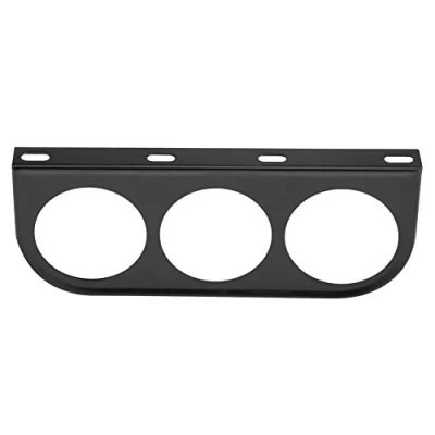 Image de Aramox support de jauge porte instrument supplémentaire, dosette pour podomètre à compteur universel, 52 mm, 2 pouces (noir)