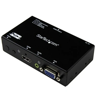 Image de StarTech.com Switch 2x1 HDMI et VGA vers avec convertisseur commutation prioritaire 1080p (VS221VGA2HD)