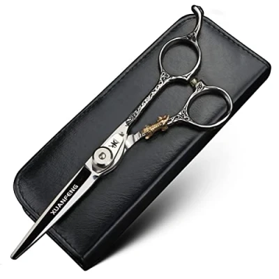Image de XUANFENG Ciseaux professionnels en acier 440C 6 pouces de coiffeur et coupe