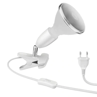 Image de ledscom.de lampe à pince E27 LIK, blanche incl. réflecteur PAR38 LED 1395lm blanc