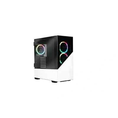 Image de ENERMAXK8 Boîtier PC Gaming ATX Mid Tower en Verre trempé, avec 3 Ventilateurs ARGB PWM 12cm USB3.2 Gen1 et Type C ; ECA EK8 WW