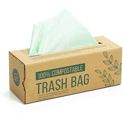 Image de Green Maker 50 Sacs à Compost de Baguage Poubelle 6L 8L 10L 30L àdéchets Cuisine 100% Biodégradables Fabriquépar avec Certification EN13432 (30L)