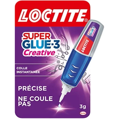 Image de Loctite Super Glue 3 Creative, colle instantanée sous forme de stylo pour applications précises, Gel Superglue, réajustable et ne coulant pas, universelle g
