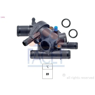 Image de FACET 7.8178 Thermostat d&#039;eau 89 Made in Italy OE Equivalent avec joint d&#039;étanchéite RENAULT: CLIO 2, Kangoo I, I Express