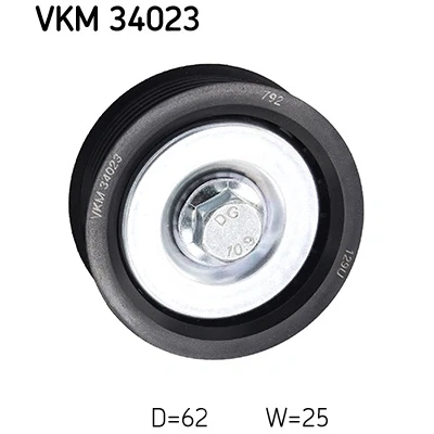 Image de SKF VKM 34023 Galet Enrouleur avec monture SAAB: 9 5 Berline, Break, 3 3/5 portes