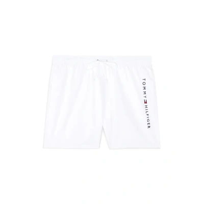 Image de Tommy Hilfiger Short de Bain Homme Medium Drawstring Mi Long, Blanc (Th Optic White), L