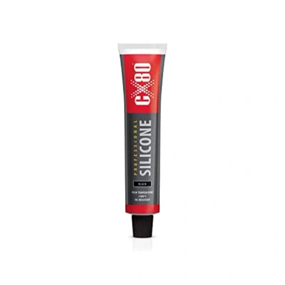 Image de CX80 Silicone noir à haute température Joint élastique durable Pour des températures de 65 C +380 la construction, l&#039;automobile et l&#039;industrie Résistant aux huiles, l&#039;essence