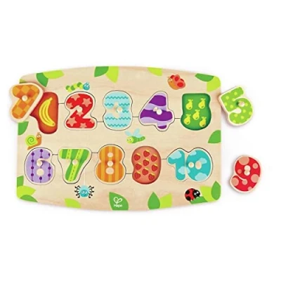 Image de Hape E1404 Number Peg Puzzle Wooden Educational Toy