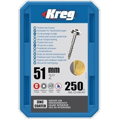 Image de 250 Vis Kreg 51 mm SML C2 INT