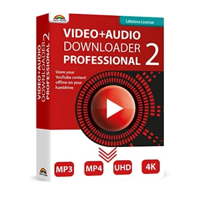 Image de video and audio Downloader PRO 2 software for YouTube download your favorite videos as MP4 or MP3 compatible with Windows 11, 10, 8