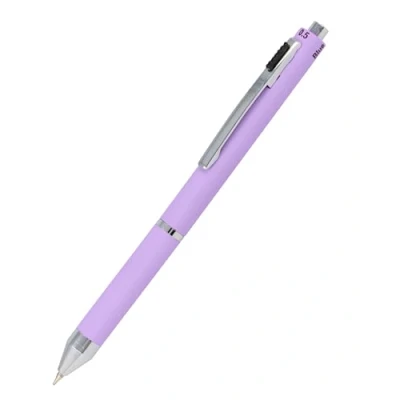 Image de 𝗢𝗡𝗟𝗜𝗡𝗘 stylo à bille 4 en 1 lavande et crayon multicolore multifonctionnel 3 mines pour bleu, noir rouge, une mine de papier inclus gomme effacer
