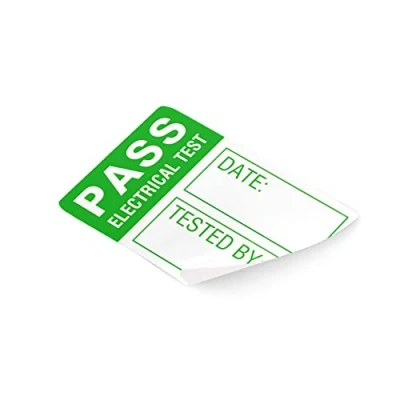 Image de Martindale Étiquettes de test LAB1 PAT Petites, blanc/vert