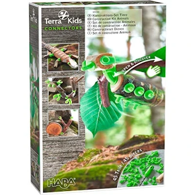 Image de HABA Terra Connectors Konstruktions SET Tiere Jouet pour enfants, Taille: One Size, Green