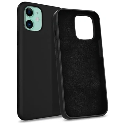 Image de MyGadget Coque Compatible avec Apple iPhone 11 Case Protection Rigide Anti Choc Doublure Microfibre Noir
