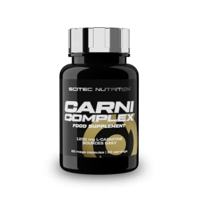 Image de Scitec Nutrition Carni Complex Formule avancée de dérivés d&#039;acides aminés pour un métabolisme optimal des graisses avec L Carnitine, 60 gélules