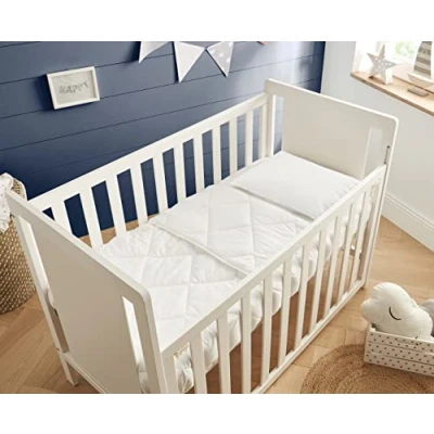 Image de Dodo Oreiller Moelleux Enfant spécial Lavage 40x60 bébé pour Tout Petit Enveloppe Polycoton Doux et Respirant Fabriqué en France Lavable Machine à 60c S16143 Blanc