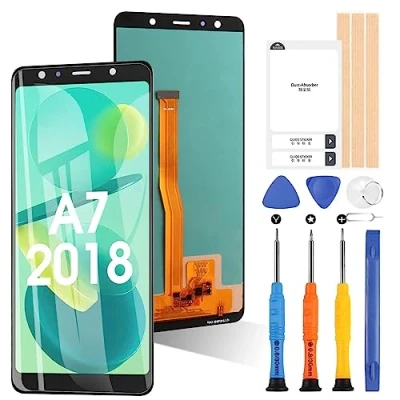 Image de Ecran LCD pour Samsung Galaxy A7 2018 Display SM A750FN/DS 6,0pouces Touchscreen Glass Digitiser Assembly with Repair Kit