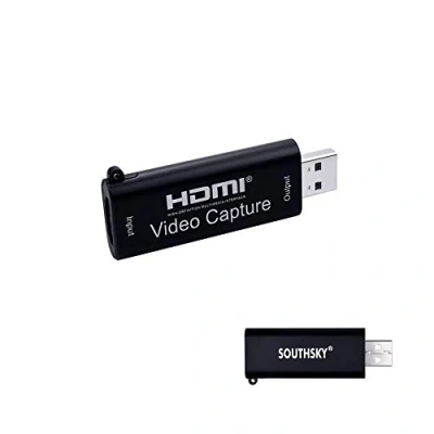 Image de SOUTHSKY HDMI vers USB 2.0 Carte de Capture Vidéo Audio,Sortie 1080P 60FPS,Entrée 4K pour l&#039;acquisition,l&#039;édition et l&#039;enregistrement,Diffusion en Direct