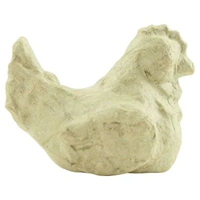 Image de Decopatch Décopatch AP157O un Support en Papier Brun Pulpé 5,5x7x11 cm, Poule qui Pond