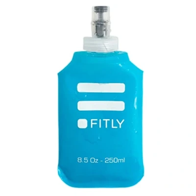 Image de FITLY Gourde souple pour Sac D&#039;hydratation De Course Idéal Le Running, Vélo, Randonnée Bouteille D&#039;eau Pliable Utilisation en Extérieur Flasque l&#039;hydratation