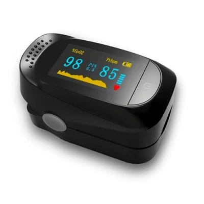 Image de Behler Instruments Oxymètre de Pouls au Doigt C101A2 Moniteur Portable pour Saturation en Oxygène et Fréquence Cardiaque, Écran Coloré, Piles Incluses