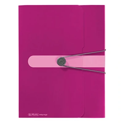 Image de Herlitz Boîte de classement A4 en polypropylène avec étiquette au dos, 1 pièce imprimé design, largeur dos 4 cm, baie opaque