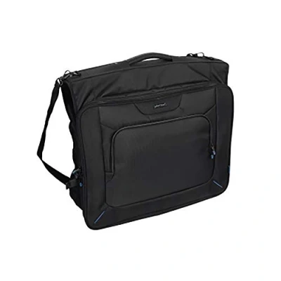 Image de Lightpak Kleidersack aus Polyester, Anzugtasche und Kleidertasche im Business Look mit Schultergurt Housse à vêtements 60 Centimeters Noir (Schwarz)