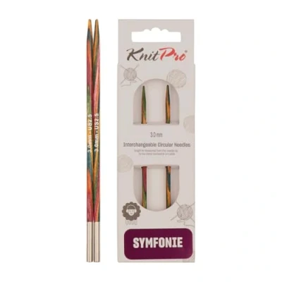 Image de KnitPro KP20421 Symphonie Aiguille Interchangeable Circulaire Spéciale Bois Multicolore 38,5 x 1,6 7 cm