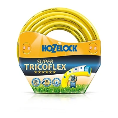 Image de HOZELOCK Tuyau Premium Super Tricoflex Ultimate Ø 12,5mm (1/2&quot;) 100 M : d&#039;Arrosage Ultra Léger, Robuste et Indéformable, Technologies &quot;TNT Non Torsion&quot; &quot;Soft&amp;Flex&quot;, 40% PVC Recyclé [116788]