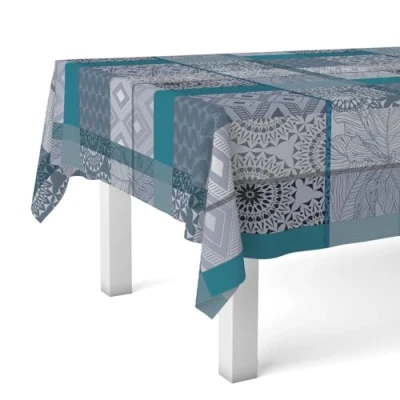 Image de Martina Home Pompe Nappe en Toile Cirée Bleu 180 x 140 cm