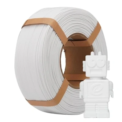 Image de eSUN PLA Refill Filament 1.75mm, d&#039;Impression 3D sans Bobine Précision Dimensionnelle +/ 0.05mm, de 1KG (2.2 LBS) Rapide pour Imprimantes à Grande Vitesse,Blanc