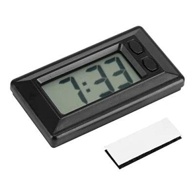 Image de MAGT Portable Voiture Horloge, Tableau de Bord avec Horloge électronique Date Heure Affichage Tampon adhésif, écran rétro éclairé
