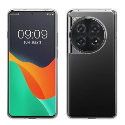 Image de kwmobile Coque Smartphone Compatible avec OnePlus 12 Housse de téléphone en TPU Transparent