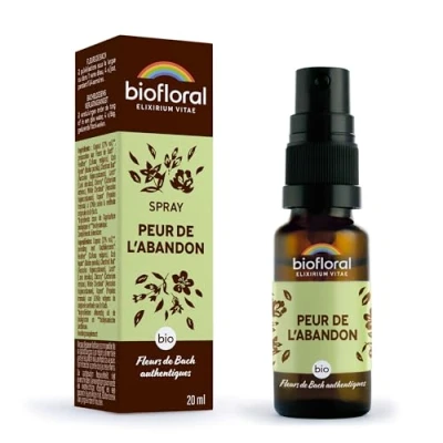 Image de BIOFLORAL Peur de l&#039;Abandon BIO DEMETER Spray 20 ML Equilibre Emotionnel Fleurs Bach Authentiques