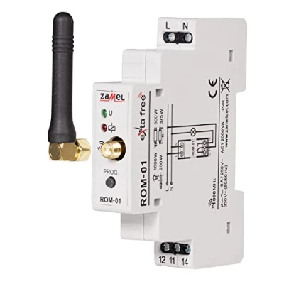 Image de Intelligent, sans fil, moderne, économe en énergie, finitions soignées, petit multitâche universel, fiable avec une grande portée, récepteur modulaire fil de qualité supérieure, 1 canal ROM 01