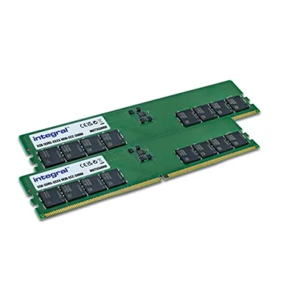 Image de Integral 32GB (2x16GB) PC RAM module KIT DDR5 4800MHZ PC5 38400 UNBUFFERED NON ECC 1.1V 2GX8 CL40 de mémoire 32 Go 2 x 16 Neuf