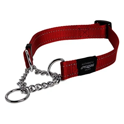 Image de Rogz Utility Extra Large 2,5 cm réfléchissant Lumberjack Obéissance Half Check Collier de Chien