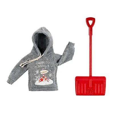 Image de Elf on the Shelf Tenues d&#039;elfe pour garçon et fille Accessoires (Claus Couture set de jeu Snow Day Shovel ’n’ Play elfe non inclus)
