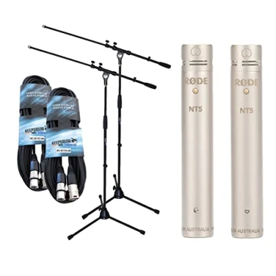 Image de Rode NT5 MP Kit micro + 2 trépieds Keepdrum câbles XLR