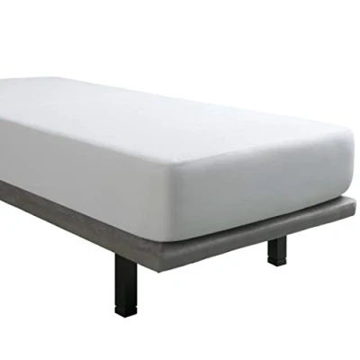 Image de Tural Protège Matelas Antibactérien. Imperméable et Respirant. Tissu éponge 100% Coton. Dimensions 90x200 cm/Forme Drap Housse