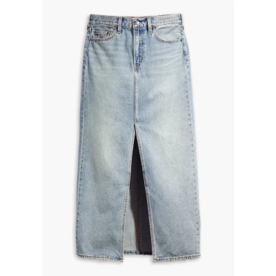 Image de Levi&#039;s Ankle Column Skirt Jupe en jean, Femme, Taille: 27, Please hold