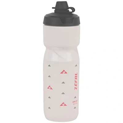 Image de ZEFAL Sense Soft 80 No Mud Bidon Velo Gourde VTT Avec Protection De La Tetine Eau Sport Sans BPA Blanc, 800ml