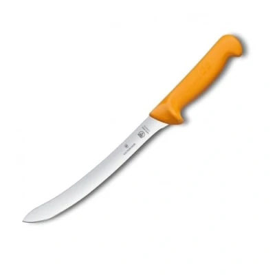Image de Victorinox Swibo Couteau de Cuisine/à Poisson, Lame 20 Cm, Tranchant Normal, Flexible, Jaune