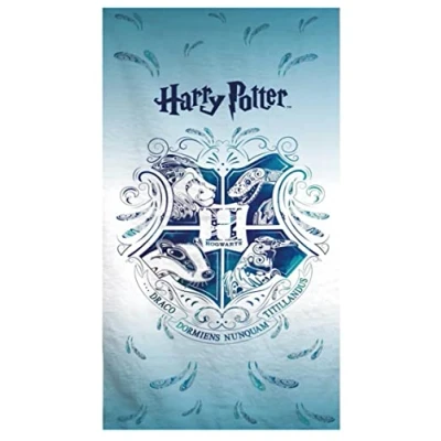 Image de Theonoi serviette de sauna, plage, bain, 70 x 140 cm, cadeau pour garçon en microfibre (Harry Potter)