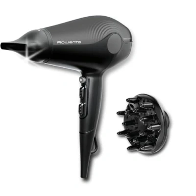 Image de Rowenta Ultra Silence Sèche cheveux, Silencieux, 2100 Effiwatts, Séchage rapide, Technologie ionique, Compact, Léger CV6430F0