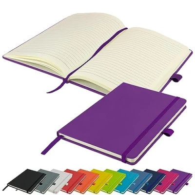 Image de Carnet de notes A5 nouveau bloc à couverture rigide (violet)